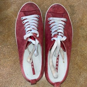 Red Prada Sneakers